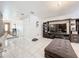 Living room with large TV, sectional sofa, and entryway view at 2405 Boy Scout Rd, Apopka, FL 32703