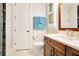 Modern bathroom with a vanity, toilet, and shower at 4118 Isle Vista Ave, Belle Isle, FL 32812