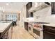 High-end kitchen with professional range and ample counter space at 4118 Isle Vista Ave, Belle Isle, FL 32812