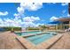 Resort-style pool and spa with lake views at 4118 Isle Vista Ave, Belle Isle, FL 32812