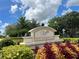 Wateridge community entrance sign with landscaping at 197 Valencia Ridge Dr, Auburndale, FL 33823