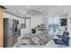 Modern kitchen with stainless steel appliances and granite countertops at 241 Riverside Dr # 1901, Daytona Beach, FL 32117