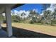 Spacious backyard with natural landscaping and a grassy area at 2827 Sw 146Th Place Rd, Ocala, FL 34473