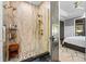 Spa-like bathroom with a large walk-in shower and gold fixtures at 1451 Lyndale Blvd, Winter Park, FL 32789