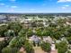 Aerial view of a house and neighborhood, showcasing the property's location and surrounding area at 1451 Lyndale Blvd, Winter Park, FL 32789