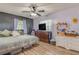 Large bedroom with ample closet space and ceiling fan at 1522 Gainesville Dr, Deltona, FL 32725