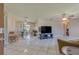 Open concept living space with a view of the kitchen and dining area at 1522 Gainesville Dr, Deltona, FL 32725