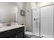 Clean bathroom with walk-in shower and modern vanity at 1224 Challenge Dr, Davenport, FL 33896