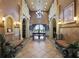 Elegant community clubhouse lobby with seating at 801 Lobelia Dr, Lake Mary, FL 32746