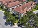 Aerial view showcasing the community's architecture and landscaping at 801 Lobelia Dr, Lake Mary, FL 32746