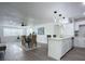 Open concept living and kitchen area with modern design at 1122 Lewis Dr, Daytona Beach, FL 32117