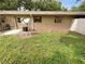 Private backyard with grassy area and satellite dish at 220 Cherokee Ct # 107, Altamonte Springs, FL 32701