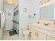 Clean bathroom with updated vanity and shower at 5924 White Egret Ln, Orlando, FL 32810
