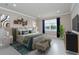 Bright bedroom with large window and stylish decor at 2476 Pine Preserve Ct, St Cloud, FL 34771