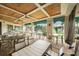 Covered outdoor dining area with pool views at 2476 Pine Preserve Ct, St Cloud, FL 34771