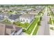 Aerial view of house, backyard, and neighborhood at 14007 Creek Harbor Dr, Orlando, FL 32824