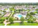 Community pool and playground, aerial view at 14007 Creek Harbor Dr, Orlando, FL 32824