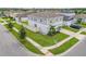 Aerial view of house, yard, and neighborhood at 14007 Creek Harbor Dr, Orlando, FL 32824