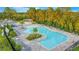 Aerial view of community pool with surrounding lounge area at 10472 Petrillo Way, Winter Garden, FL 34787