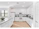 Modern kitchen with white cabinets, granite countertops and island at 2654 Rosemont Cir, Davenport, FL 33837
