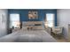 Relaxing main bedroom with a neutral color palette and ample closet space at 2716 Fieldbrooke Way, Edgewater, FL 32141