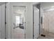 Hallway showing access to bedroom and bathroom at 2716 Fieldbrooke Way, Edgewater, FL 32141