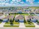 Aerial view showcasing a single Gathering home and surrounding houses at 1475 Haines Dr, Winter Haven, FL 33881