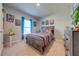 bedroom with a Mario theme, featuring a striped bed and dresser at 1475 Haines Dr, Winter Haven, FL 33881