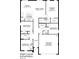 First floor plan featuring 4 bedrooms, 2 bathrooms, and a 2-car garage at 1475 Haines Dr, Winter Haven, FL 33881
