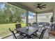 Relaxing screened patio with seating area, perfect for outdoor dining at 2864 Sanctuary Dr, Clermont, FL 34714