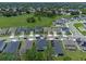 Aerial view of a residential neighborhood with new construction homes at 2864 Sanctuary Dr, Clermont, FL 34714
