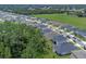 Aerial view of homes in a quiet residential neighborhood at 2864 Sanctuary Dr, Clermont, FL 34714