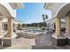 Community courtyard with fountain at 13905 Fairway Island Dr # 1022, Orlando, FL 32837
