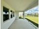 Covered back patio with view of backyard at 5013 Center Ct, St Cloud, FL 34772