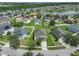 Aerial view of a house in a residential neighborhood near a lake at 2839 Boating Blvd, Kissimmee, FL 34746