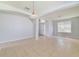Spacious living room with tile floors and access to the entryway at 2839 Boating Blvd, Kissimmee, FL 34746