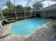 Refreshing screened-in pool with brick pavers at 3090 Tioga Ter, Deltona, FL 32738