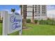Seascape Towers building sign, close to the beach at 5207 S Atlantic Ave # 1226, New Smyrna Beach, FL 32169