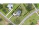 An aerial view of the property and its surrounding area at 25013 Derby Dr, Sorrento, FL 32776