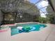 Inviting screened pool with plenty of room for relaxation at 25013 Derby Dr, Sorrento, FL 32776