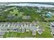 Aerial view of lake and surrounding residential neighborhood at 821 Sun Burst Rd, Winter Haven, FL 33880