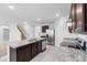 Modern kitchen with stainless steel appliances and granite countertops at 821 Sun Burst Rd, Winter Haven, FL 33880