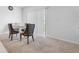 Casual dining area with sliding door access to the backyard at 821 Sun Burst Rd, Winter Haven, FL 33880