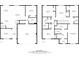 Floor plan for a two-story home, showing bedrooms, bathrooms, and living spaces at 821 Sun Burst Rd, Winter Haven, FL 33880
