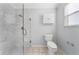 Bathroom with glass shower and neutral finishes at 16950 Se 80Th Bellavista Cir, The Villages, FL 32162