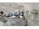 Spacious main bedroom with sitting area and fireplace at 8605 Bay Shore Cv, Orlando, FL 32836