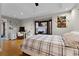 Bedroom with desk workspace and comfy bed at 8605 Bay Shore Cv, Orlando, FL 32836