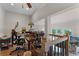 Home office with built-in desk and view of the water at 8605 Bay Shore Cv, Orlando, FL 32836