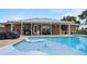 Relaxing pool and patio with covered seating area at 2727 N Juliet Dr, Deltona, FL 32738