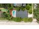 Overhead view showcasing a house with a private pool in the backyard at 1124 Munster St, Orlando, FL 32803